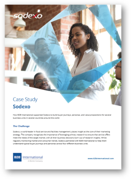 Case Study: Helping Sodexo to Understand Typical Buyer Journeys and Personas