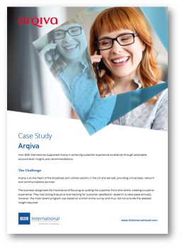 B2B International Case Study - Creating Customer Experience Excellence with Arqiva