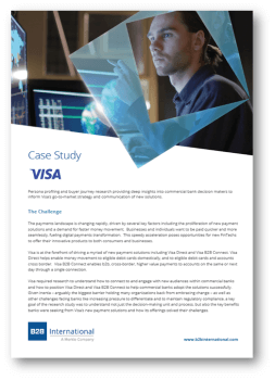 B2B International Case Study - Persona Profiling and Buyer Journey Research for Visa